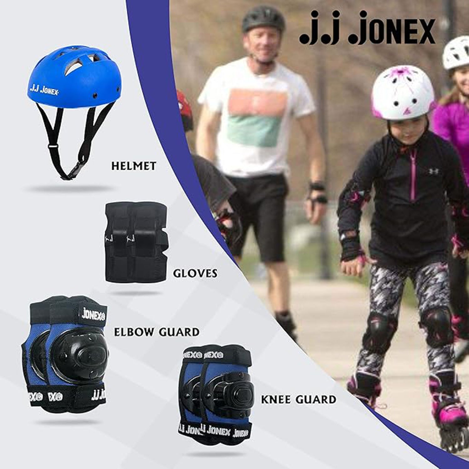 JJ JONEX Protective Set – Perfect for Skating, Riding, and Cycling (Age 4 to 7 Years) - Best Price online Prokicksports.com