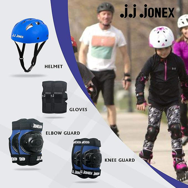 JJ JONEX Protective Set – Perfect for Skating, Riding, and Cycling (Age 4 to 7 Years)