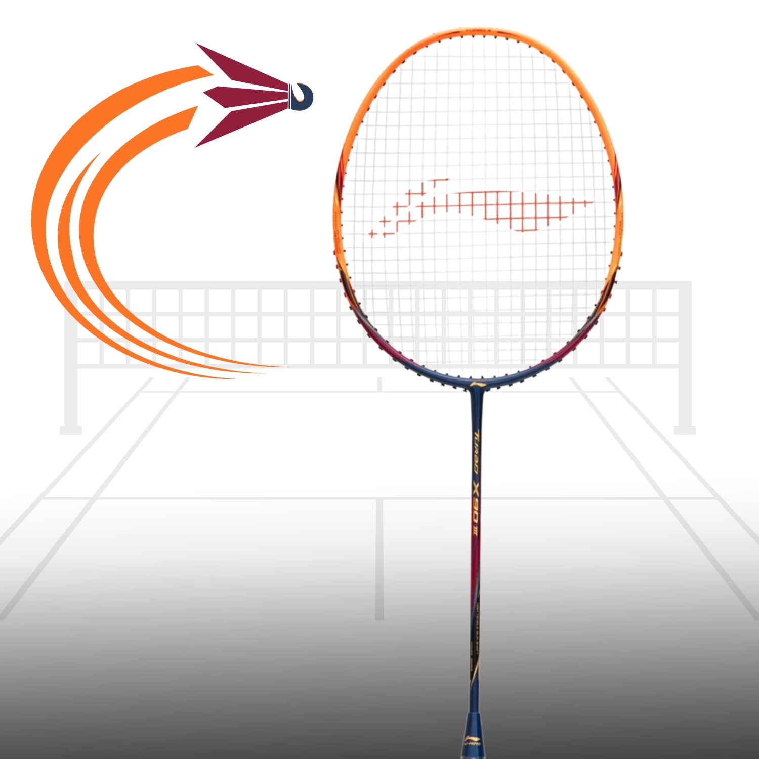 Li-Ning Turbo X90 III Strung Badminton Racquet - Best Price online Prokicksports.com