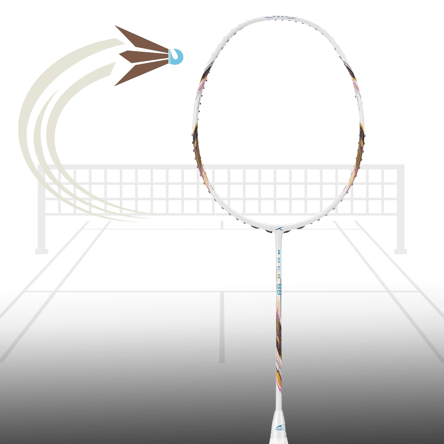 Hundred Rock 88 Carbon Fibre Strung Badminton Racquet - Best Price online Prokicksports.com