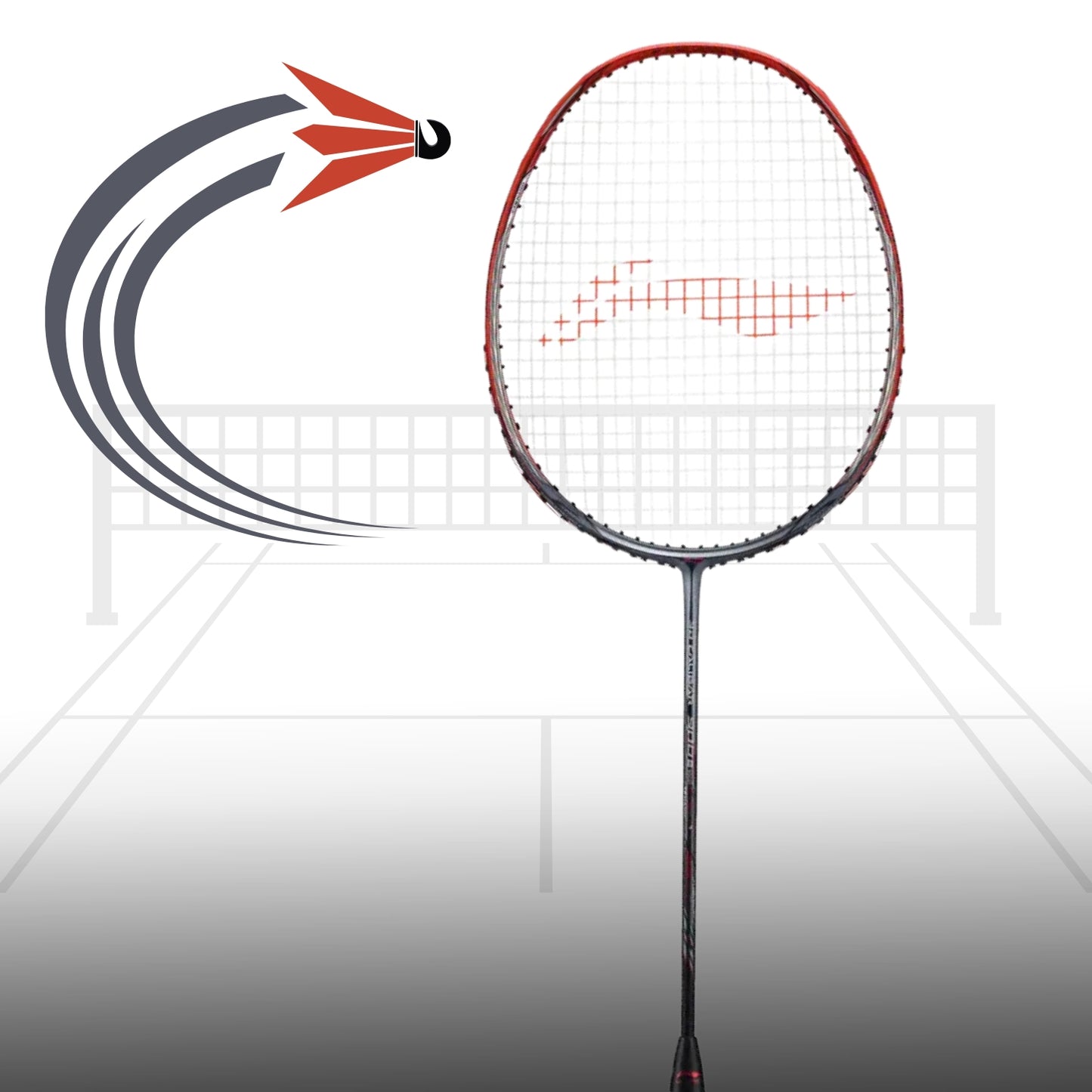 Li-Ning 3D Calibar 900 Boost Professional Badminton Racquet Red/Grey Unstrung - Best Price online Prokicksports.com