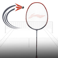 Li-Ning 3D Calibar 900 Boost Professional Badminton Racquet Red/Grey Unstrung - Best Price online Prokicksports.com