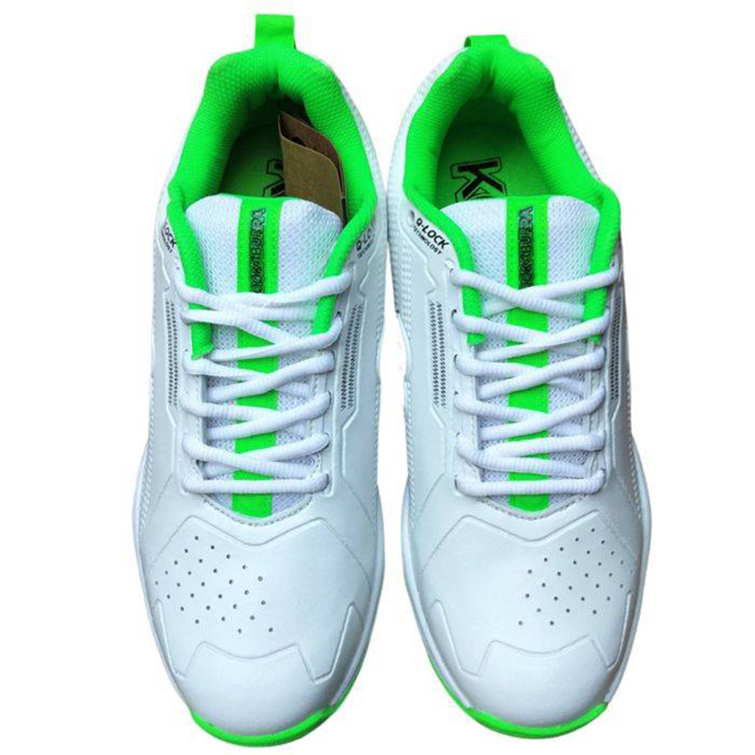 Kookaburra Pro 3.0 Rubber Cricket Shoes - Durable, Lightweight & Stylish | Rubber Cricket Shoes, Lightweight Cricket Shoes - Green/White - Best Price online Prokicksports.com