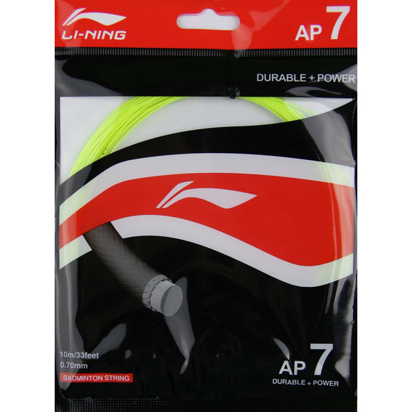 Li-Ning AP7 Badminton String Yellow – Durable All-Round Control & Power String for Intermediate Players with High Repulsion and Sharp Feel