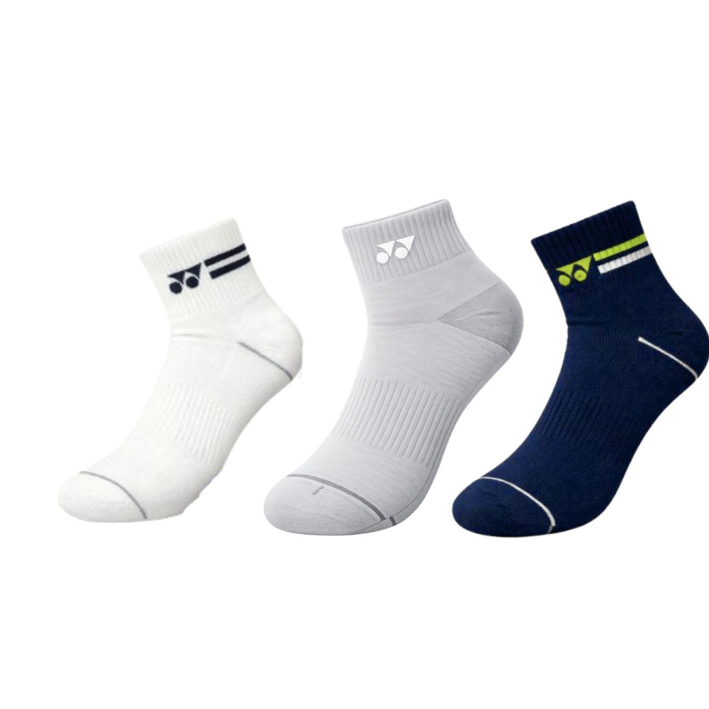 Yonex 2575T Men’s Socks – 3 Pair (3 in 1 Pack) | Breathable & Cushioned Sports Socks for Comfort and Performance