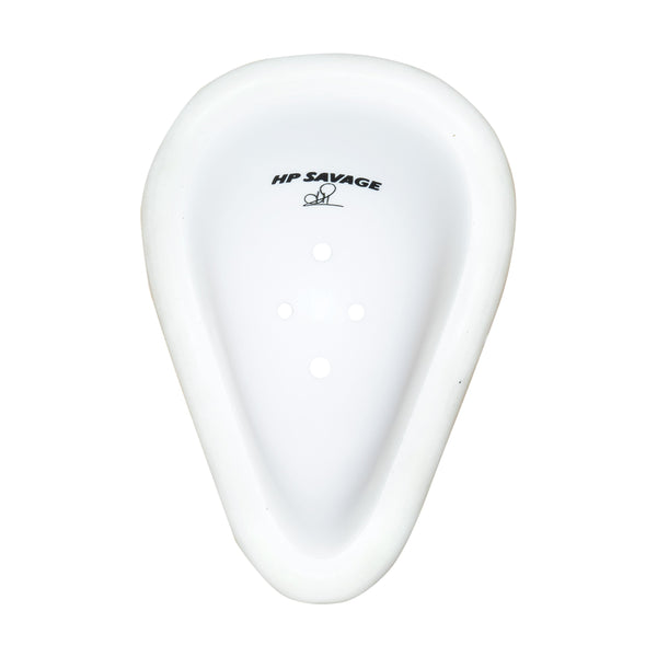 SG HP Savage Abdominal Pad (White, Adult Size) | High-Impact Resistant Cricket Groin Guard