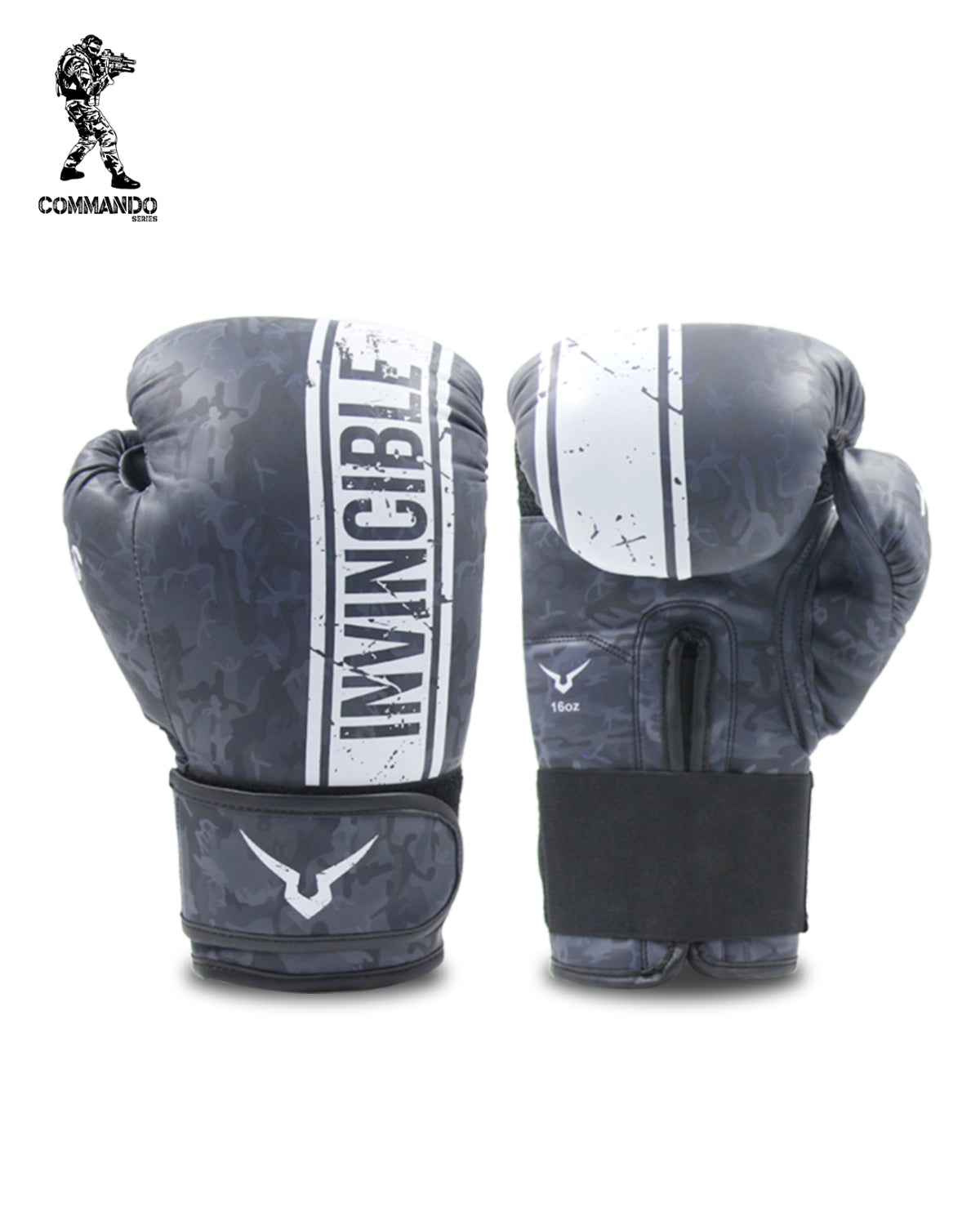 Invincible Commando Tejas Training Boxing Gloves | PU Boxing Gloves with Full-Wrap Wrist Support & Moisture-Wicking Lining