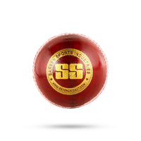 SS Club Leather Ball 1 Piece - Red | 156g Cricket Ball