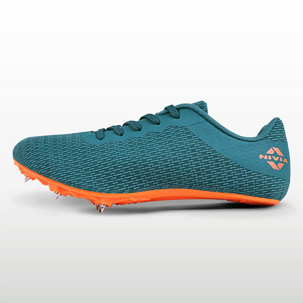 NIVIA Stride 3.0 Running Spikes | Lightweight Track & Field Shoes with 8 Removable Spikes & TPU Soleplate