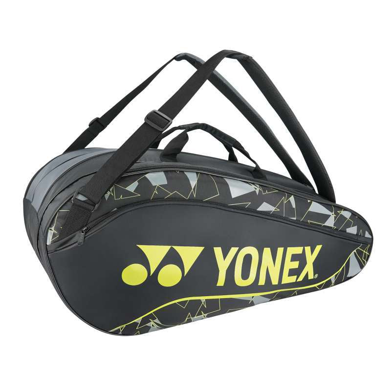Yonex ACE1-Q014-2329-T01-S Badminton Racquet Bag Gray/Cherry Tomato | Lightweight & Durable Sports Bag | Spacious Backpack for Racquets, Shoes & Accessories - Best Price online Prokicksports.com