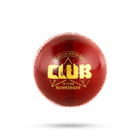 SS Club Leather Ball 1 Piece - Red | 156g Cricket Ball