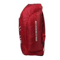 SS Attack Wheelie Duffle Kitbag - Red | Large Cricket Kit Bag with 2 Bat Compartments