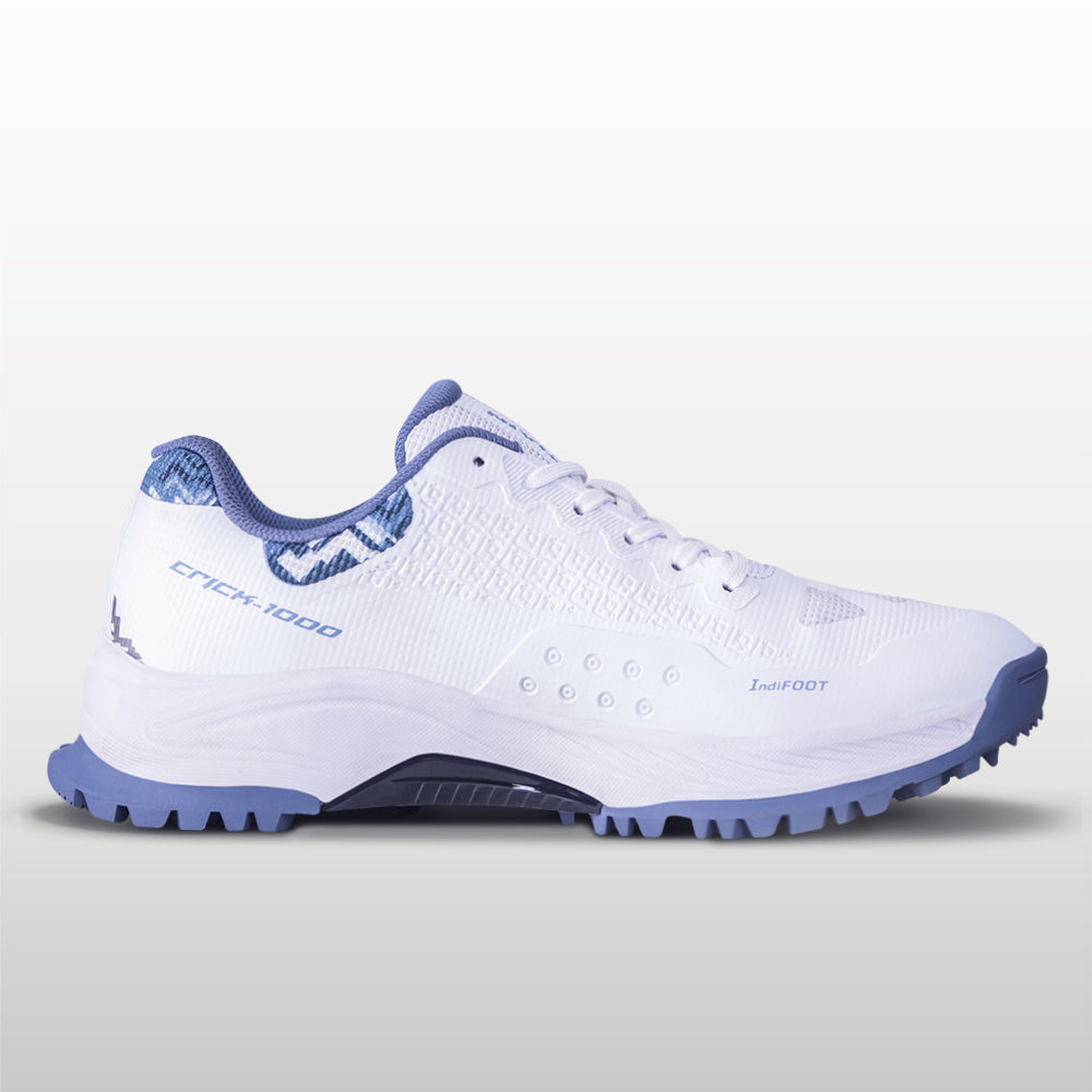 NIVIA CRICK-1000 2.0 Cricket Shoes Rubber | Breathable Cricket Shoes with TPU Fusion Upper, PU Cushioning & High-Traction Rubber Sole