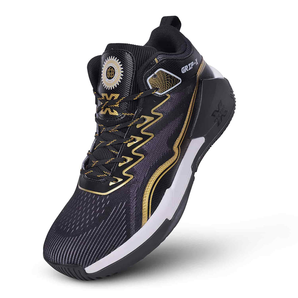 Vector X Grip X Basketball Shoes | High-Top Basketball Shoes with EVA Cushioning, Anti-Slip Rubber Outsole & Breathable Mesh Upper - Best Price online Prokicksports.com