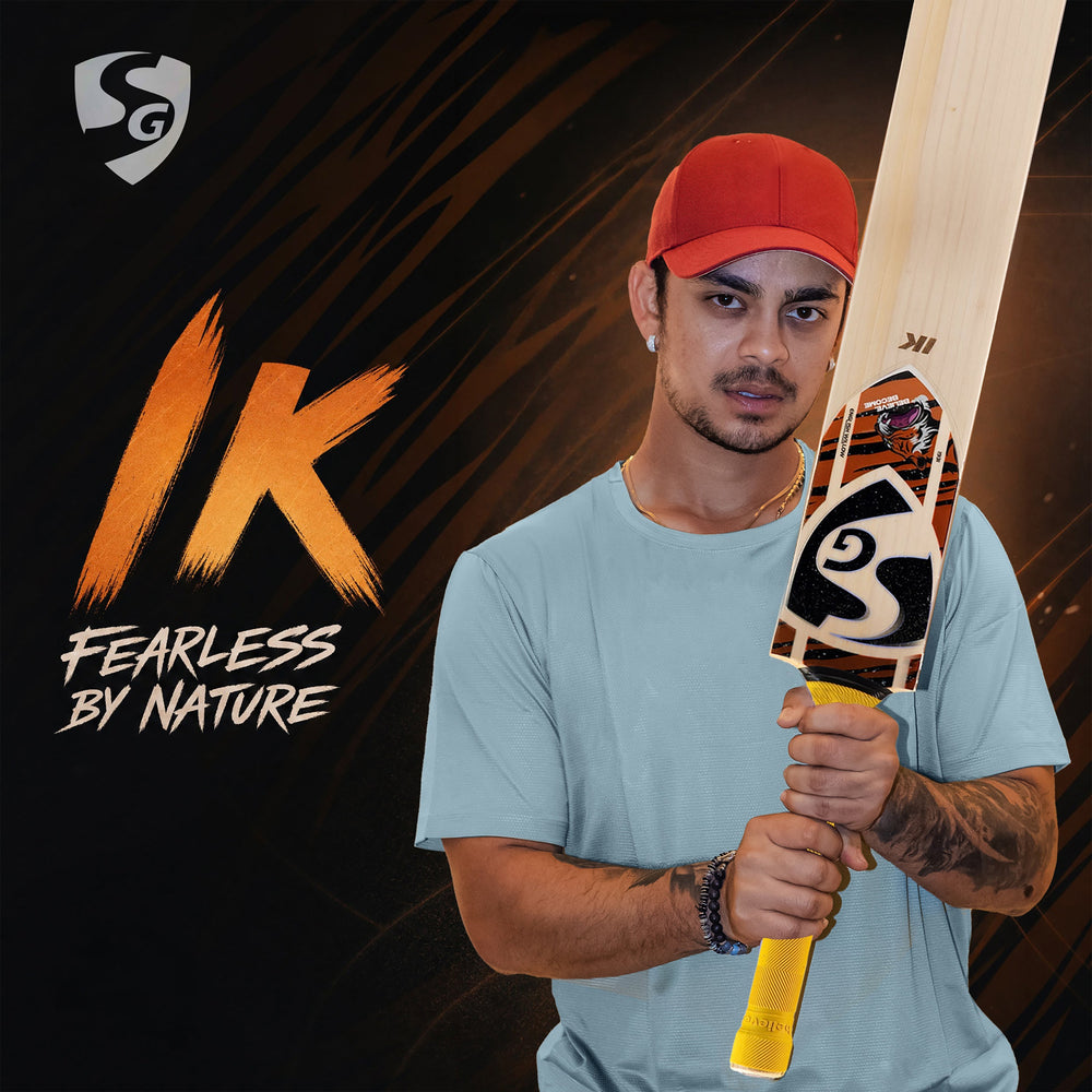 SG Ishan Kishan English Willow Cricket Bat - SH | Y2 Grade Willow with Harrow Profile, Thick Edges & Explosive Power