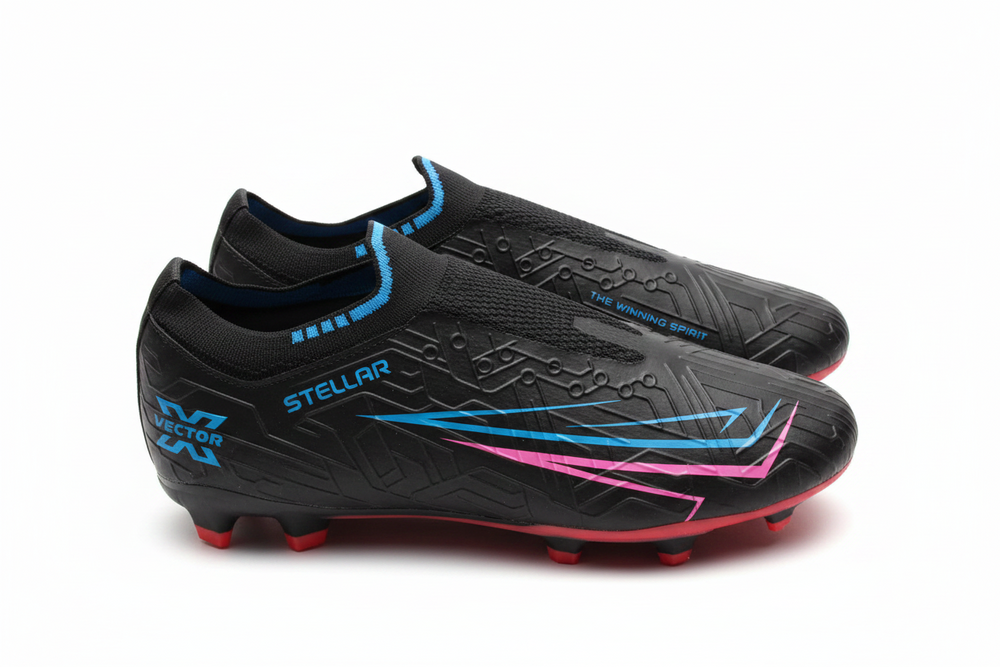Vector X Stellar Football Shoes | Primeknit Football Studs with 3D Textured TPU Upper, Sock Fit & Durable TPU Sole - Best Price online Prokicksports.com