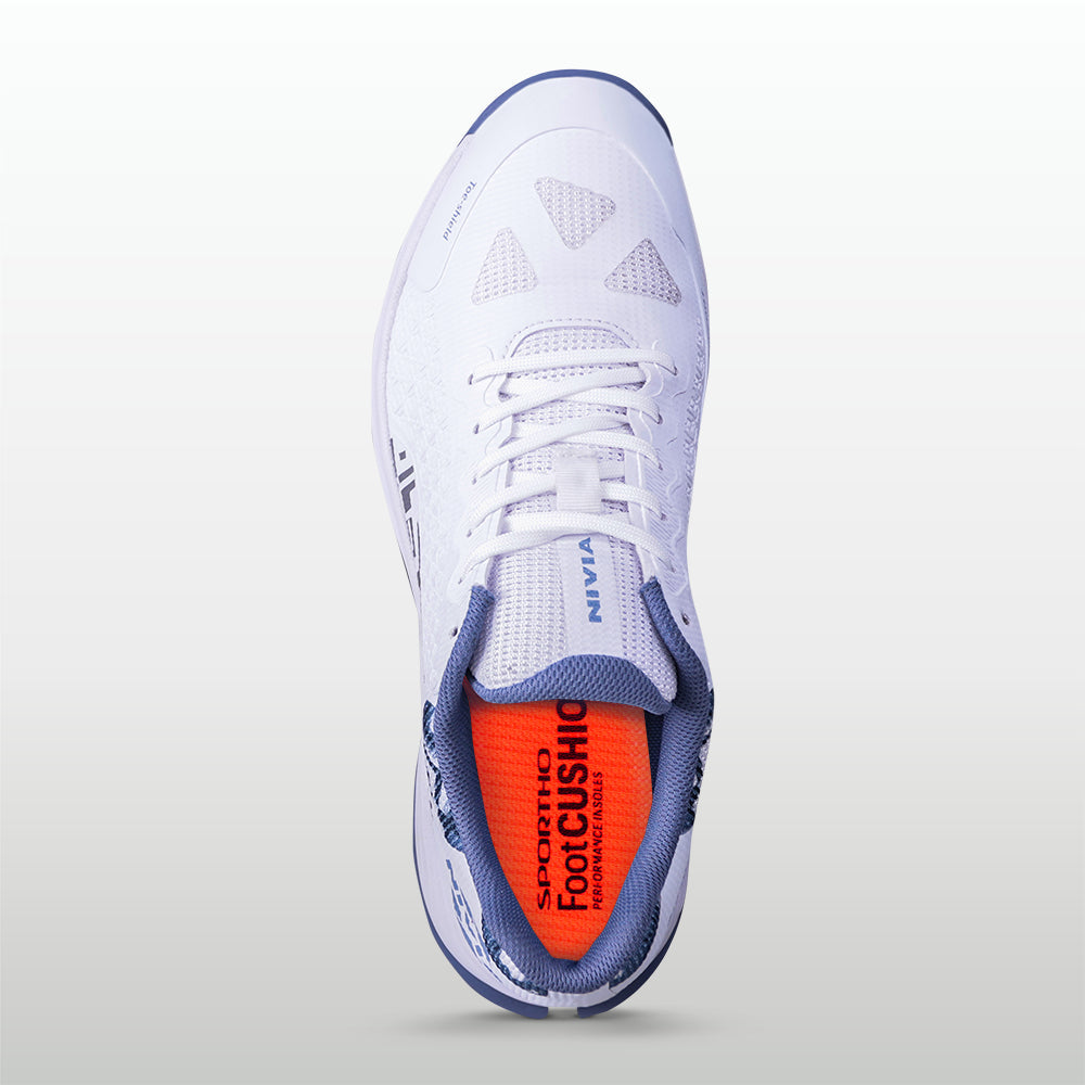 NIVIA CRICK-1000 2.0 Cricket Shoes Rubber | Breathable Cricket Shoes with TPU Fusion Upper, PU Cushioning & High-Traction Rubber Sole