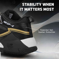 Vector X Grip X Basketball Shoes | High-Top Basketball Shoes with EVA Cushioning, Anti-Slip Rubber Outsole & Breathable Mesh Upper - Best Price online Prokicksports.com