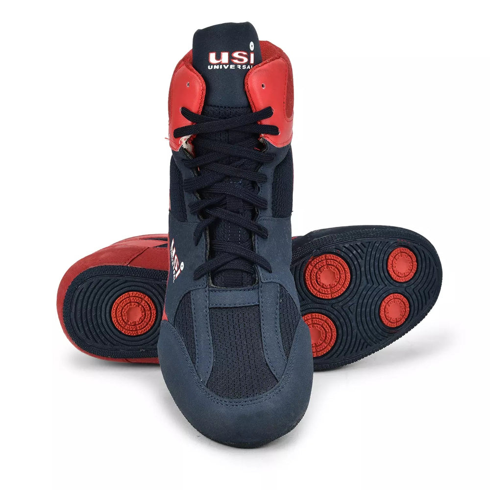 USI Universal 701WRB Wrestling Shoes | Lightweight Wrestling Shoes with UFeel Grip Rubber Sole & Mid-Cut Support - Best Price online Prokicksports.com