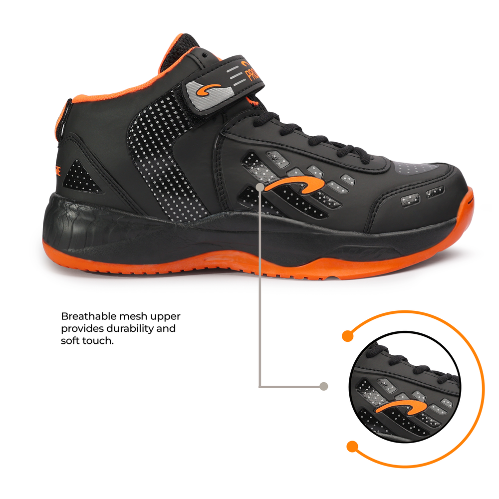 Pro Ase BB-202 Basketball Shoes | Breathable Mesh Upper, Cushioned Insole & Indoor/Outdoor Grip