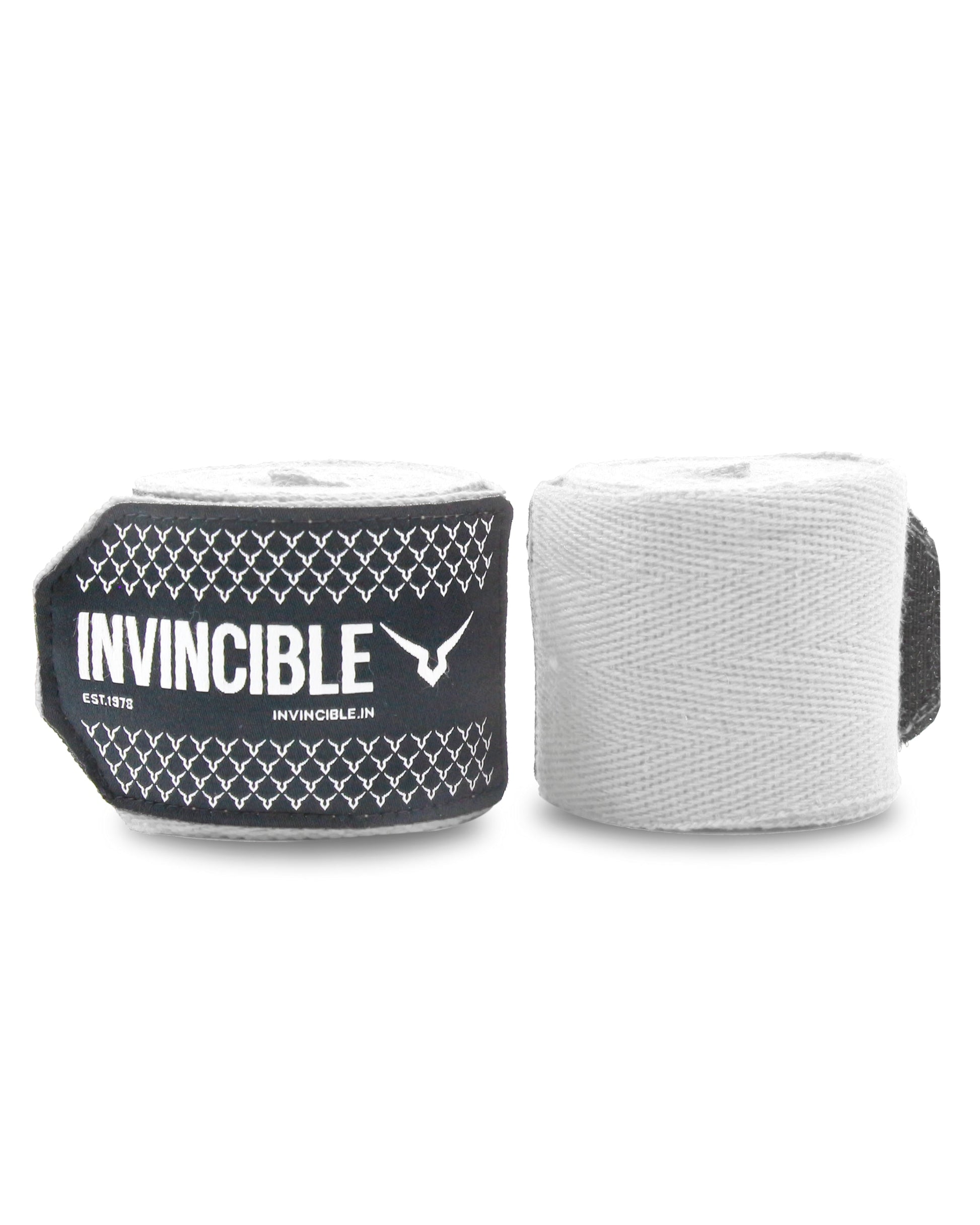 Invincible Classic Cotton Boxing Hand Wrap | Non-Stretch Cotton Hand Wraps with Superior Wrist & Knuckle Support - Best Price online Prokicksports.com