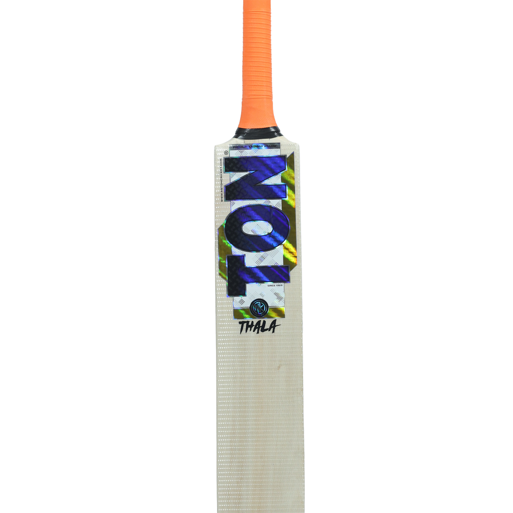 SS TON Thala Kashmir Willow Cricket Bat | Premium Kashmir Willow Bat with Wide Sweet Spot, Superior Grip & Air-Dried Willow - Best Price online Prokicksports.com