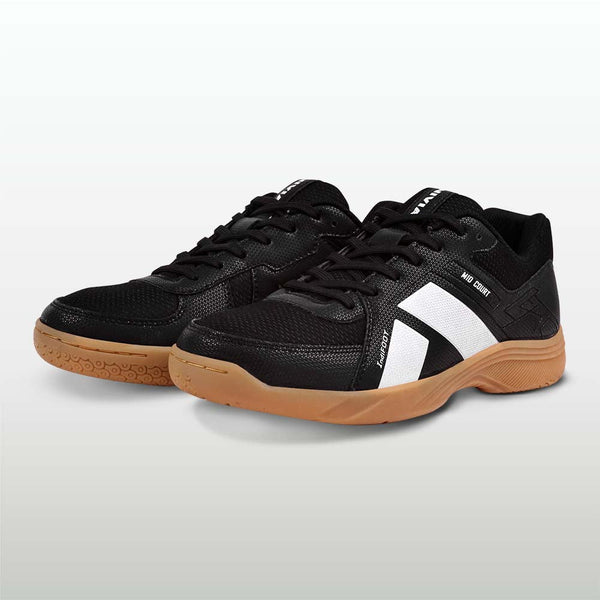 NIVIA Mid Court Badminton Shoes | Lightweight Court Shoes with Flexipro Technology, Herringbone Sole & Superior Cushioning