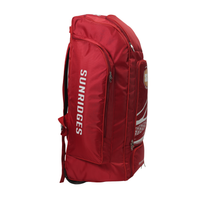 SS Attack Wheelie Duffle Kitbag - Red | Large Cricket Kit Bag with 2 Bat Compartments