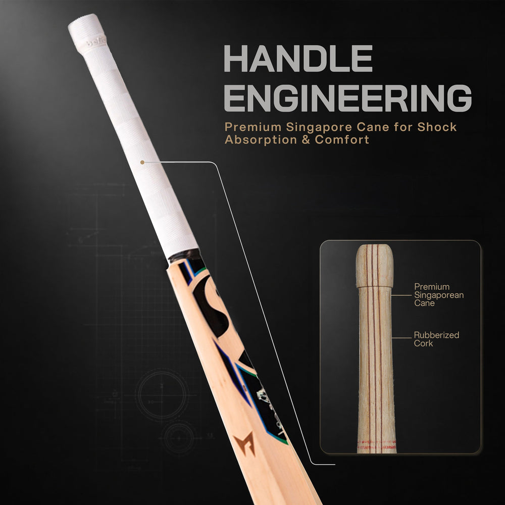 SG HP 33 English Willow Cricket Bat - SH | Y1 Grade Willow with Harrow Size, Thick Edges & Lightweight Power
