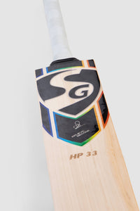 SG HP 33 English Willow Cricket Bat - SH | Y1 Grade Willow with Harrow Size, Thick Edges & Lightweight Power