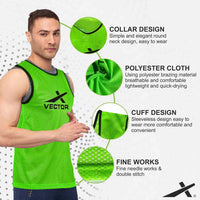 Vector X Training Bibs | Lightweight Breathable Sports Practice Scrimmage Vest - Best Price online Prokicksports.com