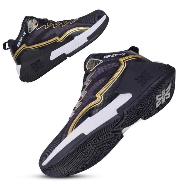 Vector X Grip X Basketball Shoes | High-Top Basketball Shoes with EVA Cushioning, Anti-Slip Rubber Outsole & Breathable Mesh Upper