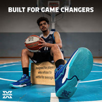 Vector X Grip X Basketball Shoes | High-Top Basketball Shoes with EVA Cushioning, Anti-Slip Rubber Outsole & Breathable Mesh Upper - Best Price online Prokicksports.com