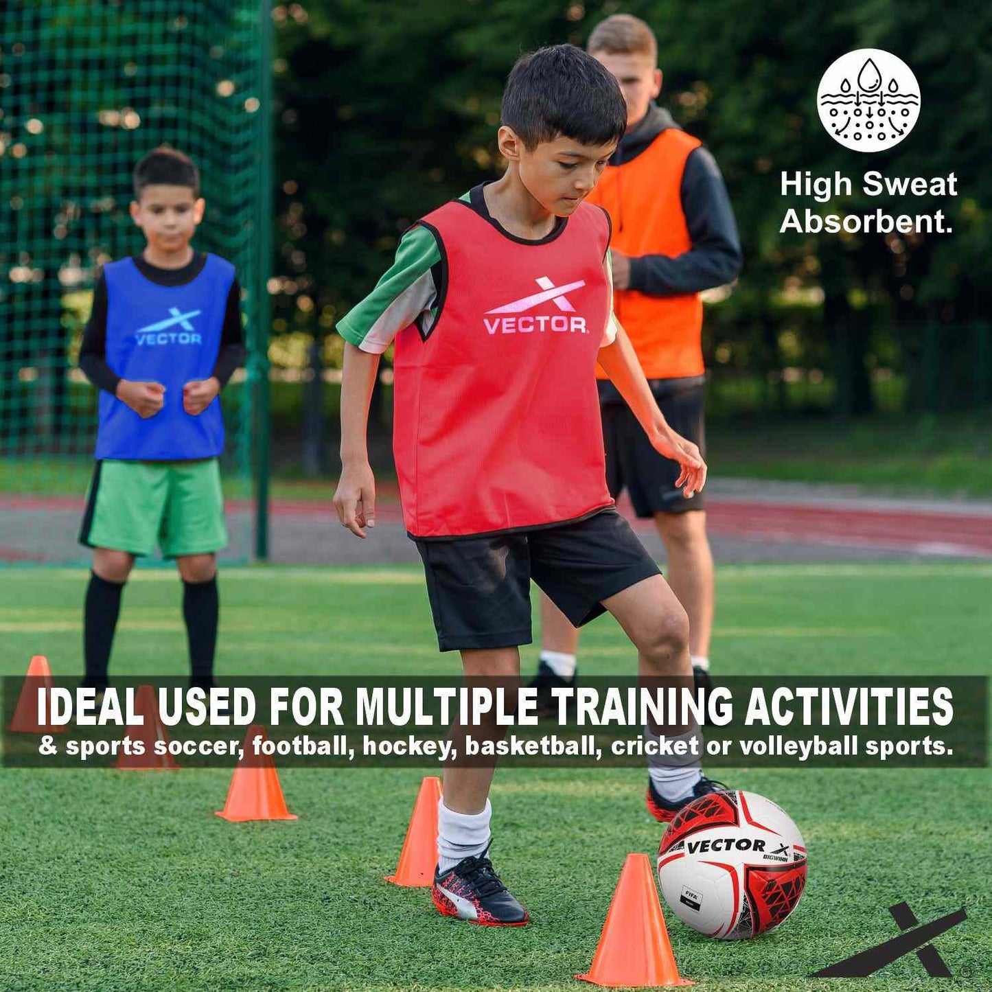 Vector X Training Bibs | Lightweight Breathable Sports Practice Scrimmage Vest