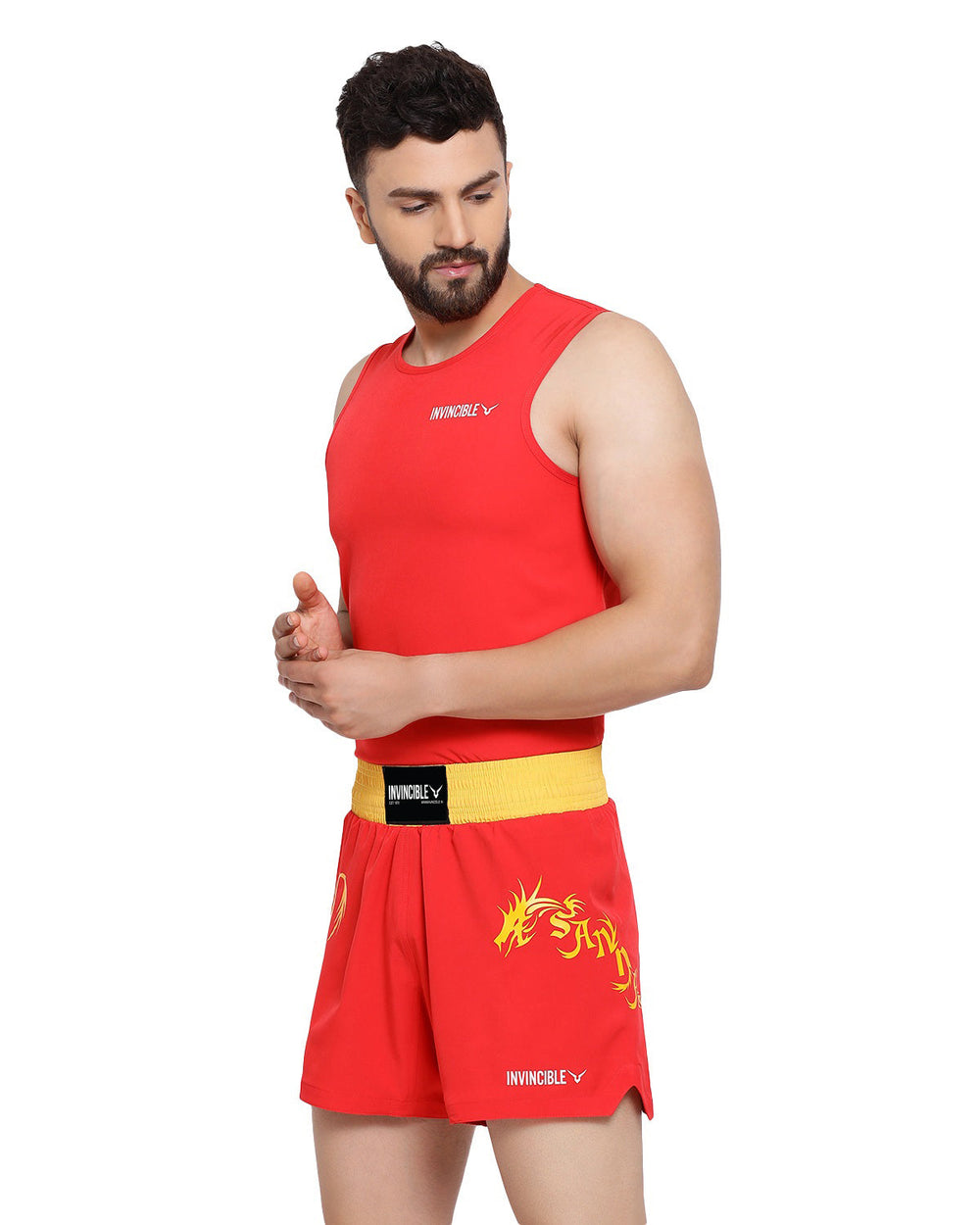 Invincible Men's Feather Weight Stretch Wushu Kit | Polyester-Spandex Moisture-Wicking Martial Arts Training Set