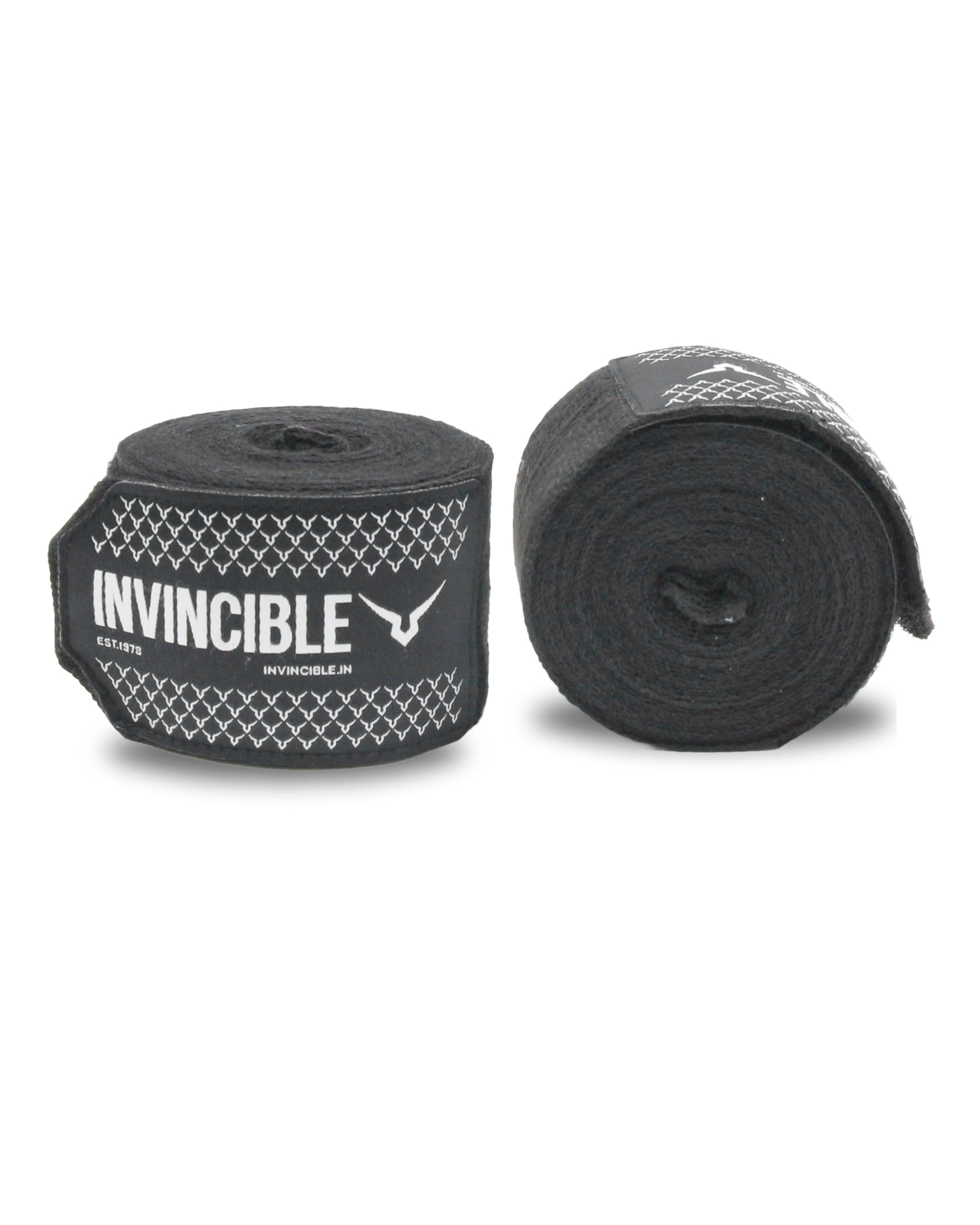 Invincible Classic Cotton Boxing Hand Wrap | Non-Stretch Cotton Hand Wraps with Superior Wrist & Knuckle Support - Best Price online Prokicksports.com