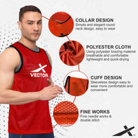 Vector X Training Bibs | Lightweight Breathable Sports Practice Scrimmage Vest - Best Price online Prokicksports.com