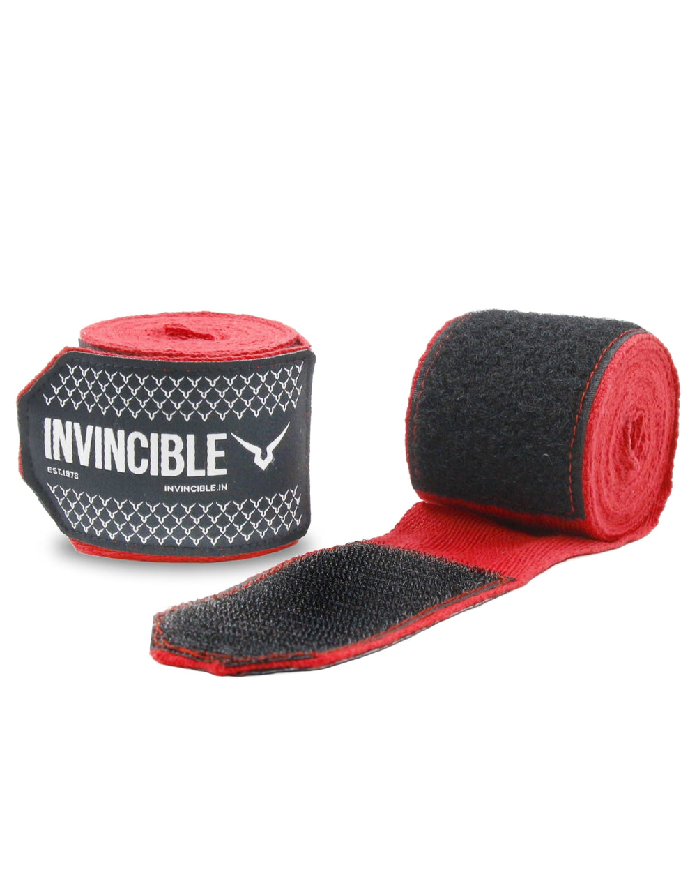 Invincible Classic Cotton Boxing Hand Wrap | Non-Stretch Cotton Hand Wraps with Superior Wrist & Knuckle Support - Best Price online Prokicksports.com