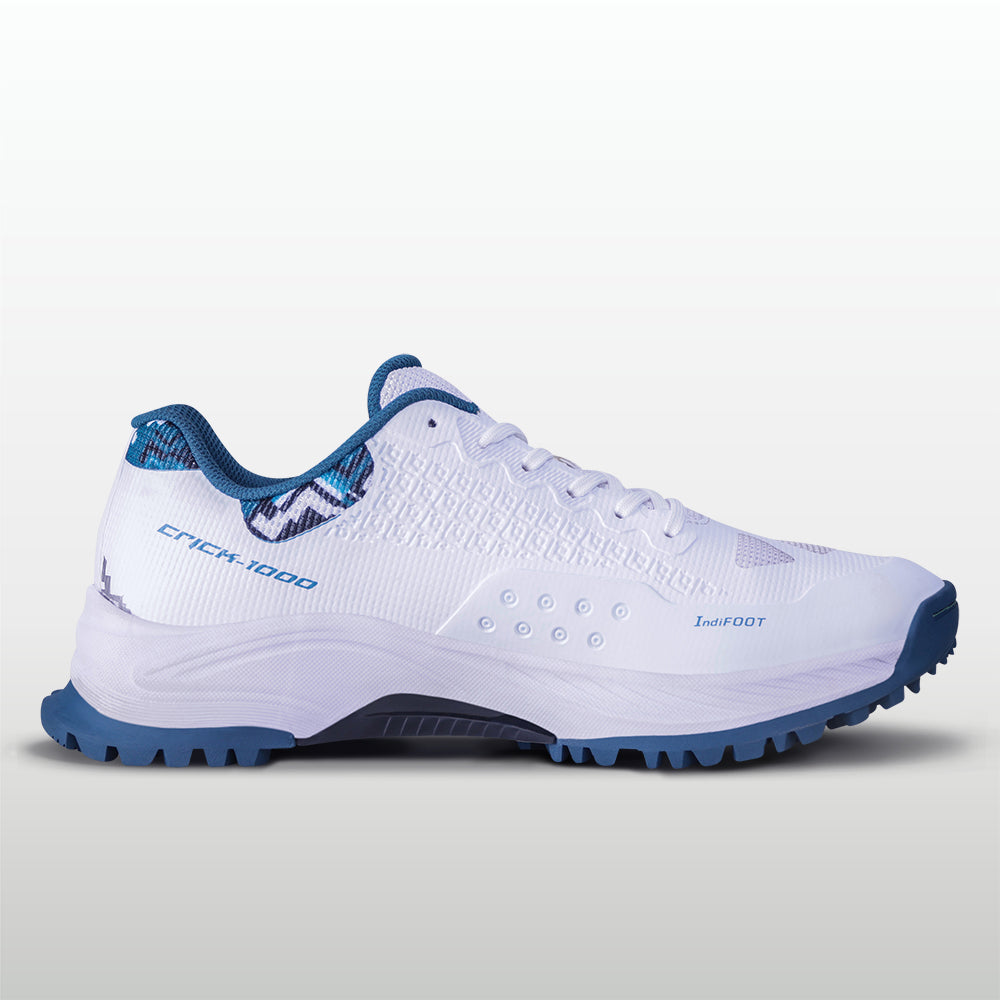 NIVIA CRICK-1000 2.0 Cricket Shoes Rubber | Breathable Cricket Shoes with TPU Fusion Upper, PU Cushioning & High-Traction Rubber Sole