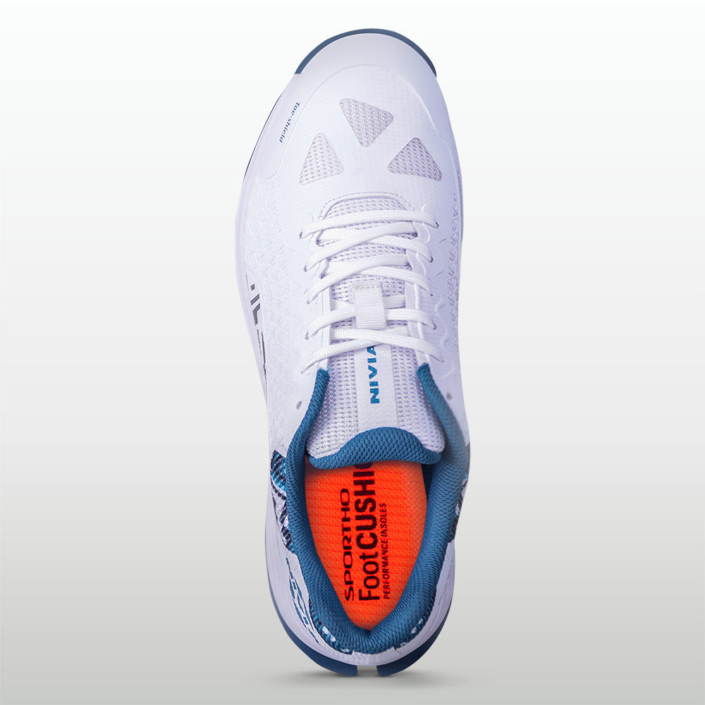 NIVIA CRICK-1000 2.0 Cricket Shoes Rubber | Breathable Cricket Shoes with TPU Fusion Upper, PU Cushioning & High-Traction Rubber Sole