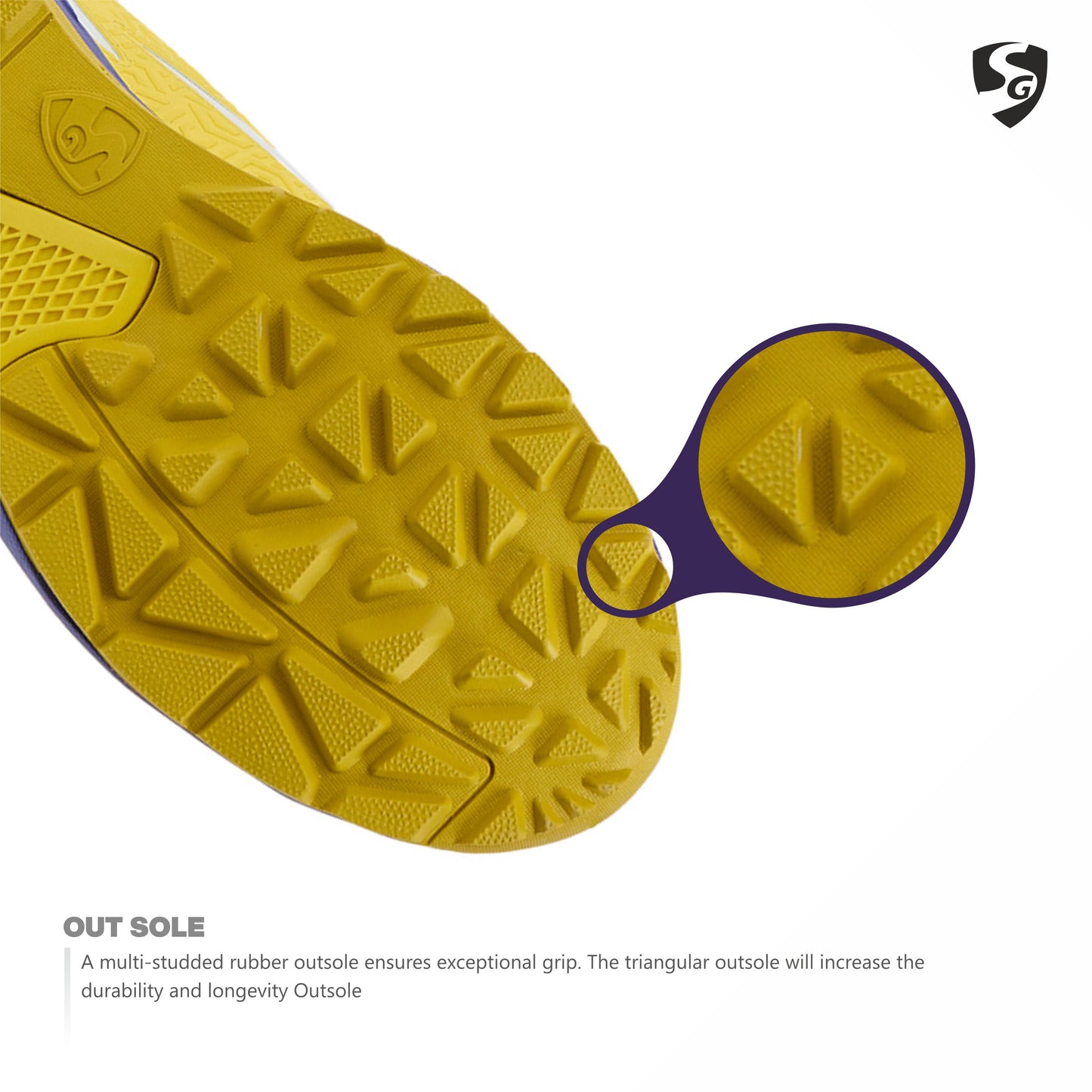 SG Club Evo Cricket Shoes Rubber | Lightweight Cricket Shoes with Rubber Outsole, EVA Cushioning & Breathable Mesh Upper