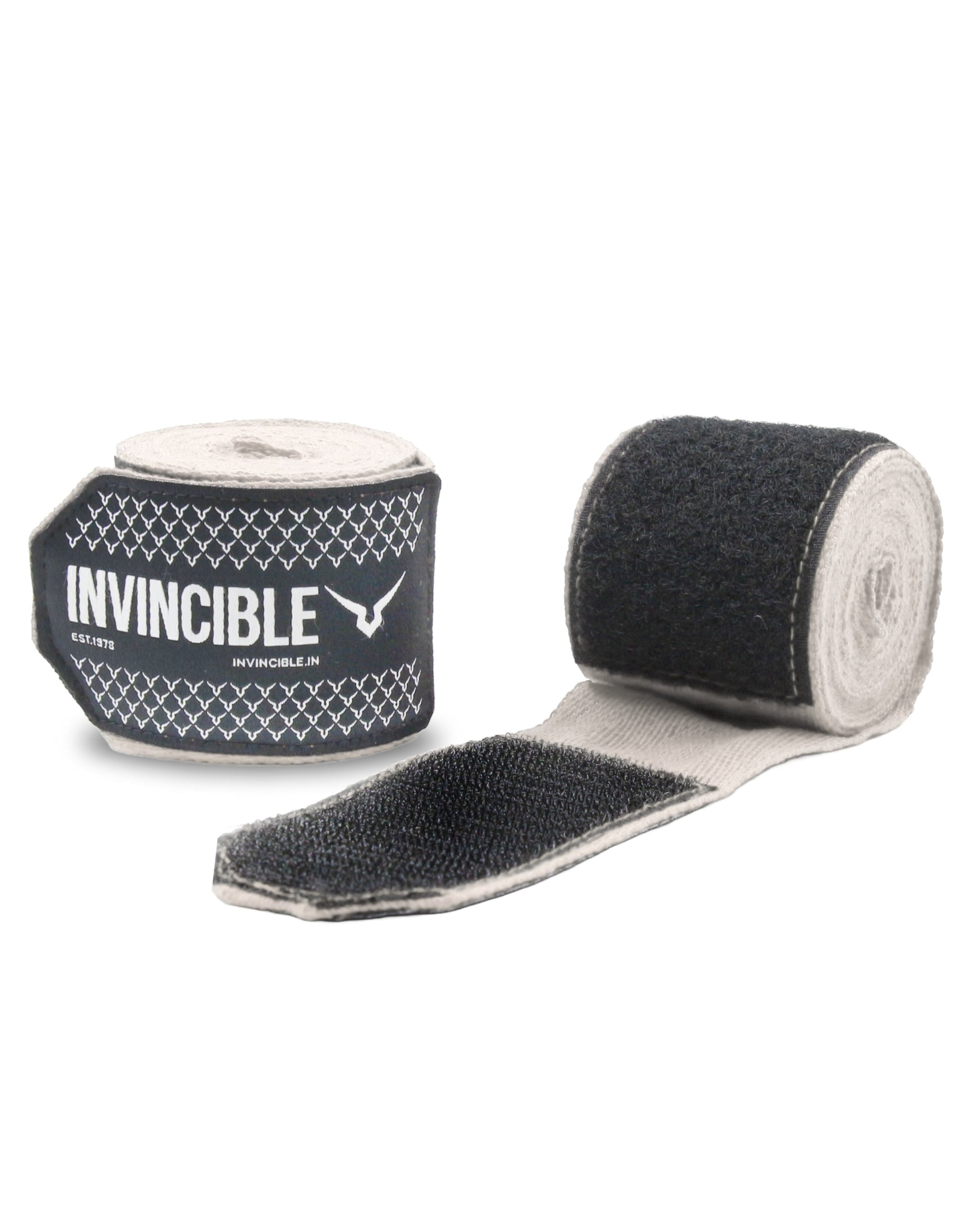 Invincible Classic Cotton Boxing Hand Wrap | Non-Stretch Cotton Hand Wraps with Superior Wrist & Knuckle Support - Best Price online Prokicksports.com
