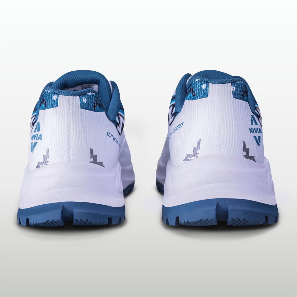NIVIA CRICK-1000 2.0 Cricket Shoes Rubber | Breathable Cricket Shoes with TPU Fusion Upper, PU Cushioning & High-Traction Rubber Sole