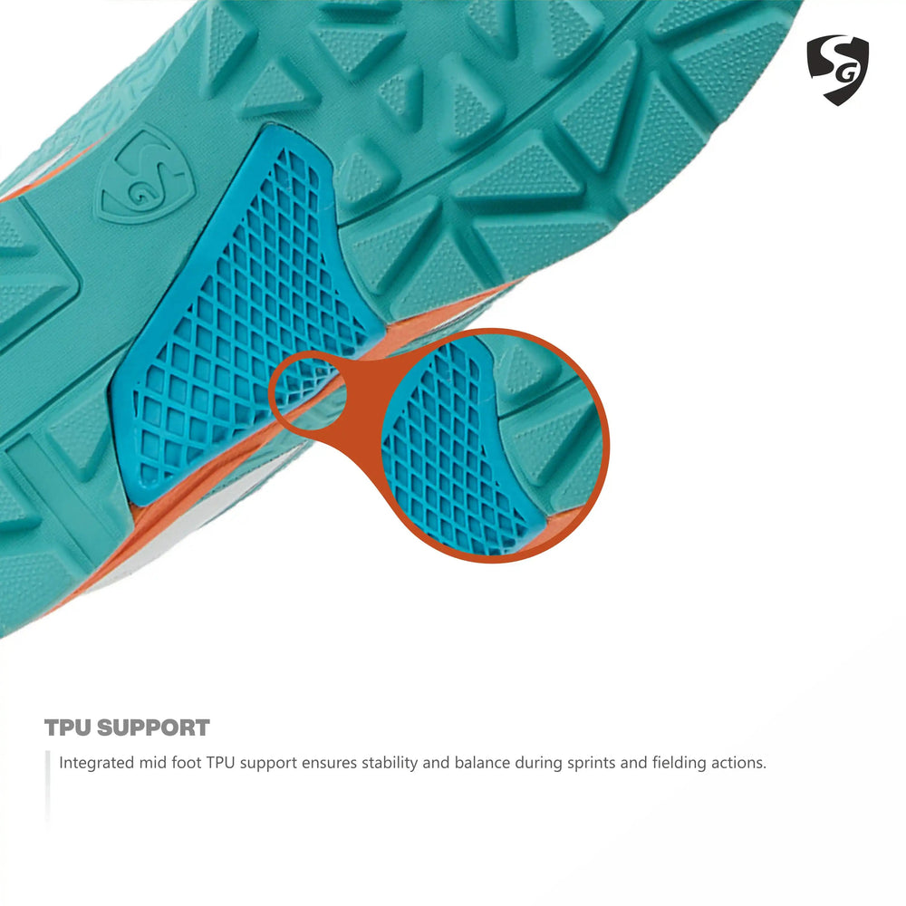 SG Club Evo Cricket Shoes Rubber | Lightweight Cricket Shoes with Rubber Outsole, EVA Cushioning & Breathable Mesh Upper - Best Price online Prokicksports.com