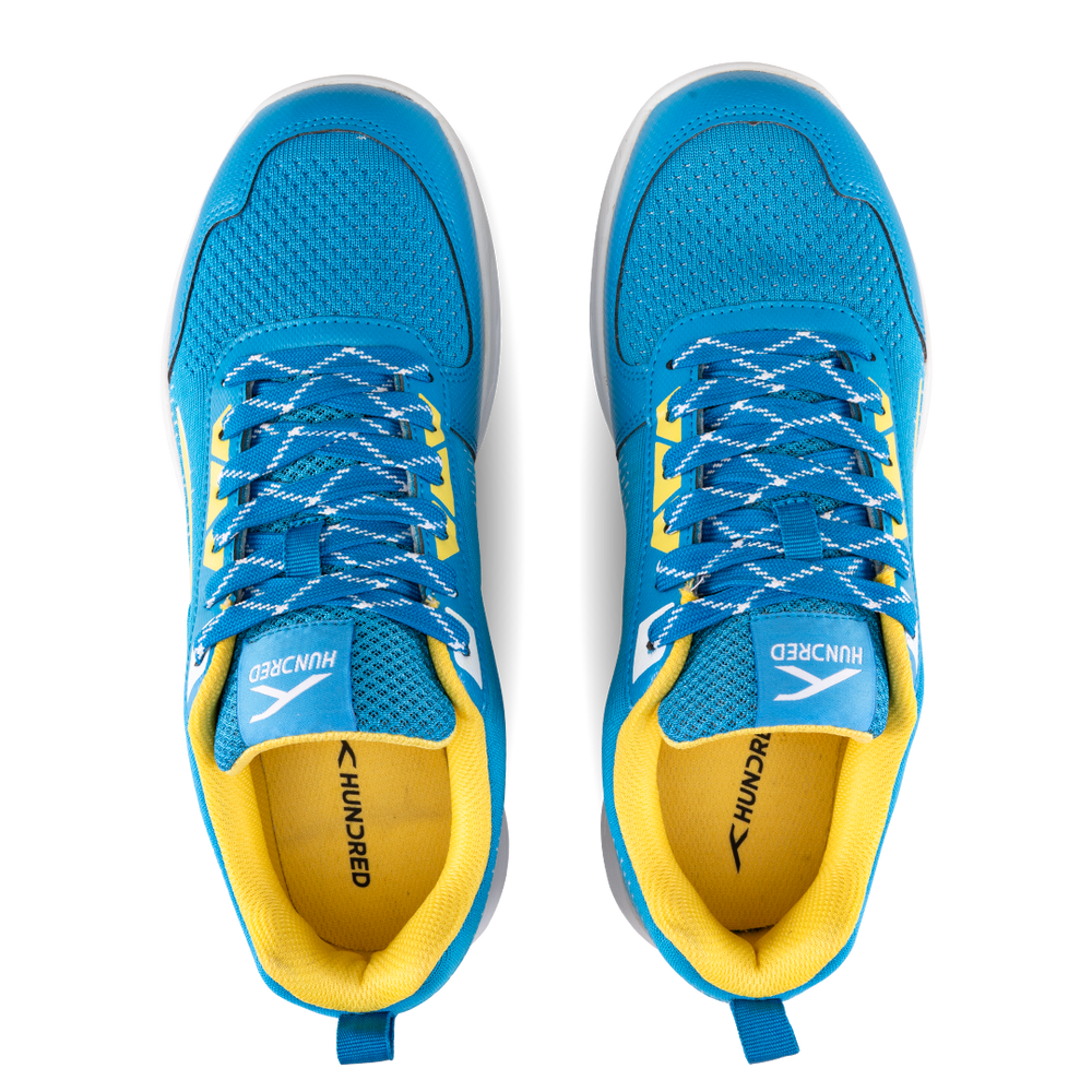 HUNDRED Court Flyer Badminton Shoes | Lightweight Club-Level Shoes with Energy Layer Cushioning & Active Grip Outsole - Best Price online Prokicksports.com