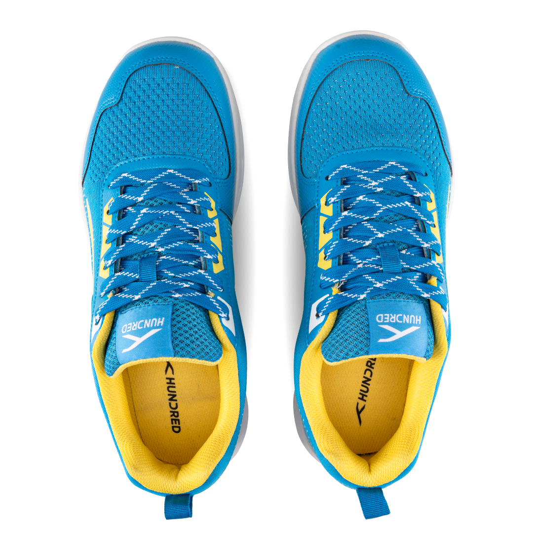 HUNDRED Court Flyer Badminton Shoes | Lightweight Club-Level Shoes with Energy Layer Cushioning & Active Grip Outsole