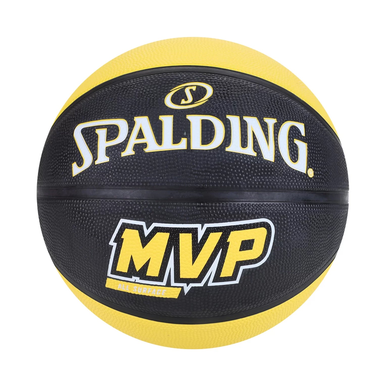 Spalding MVP Rubber Basketball, Size 7 (Yellow/Black) - Best Price online Prokicksports.com