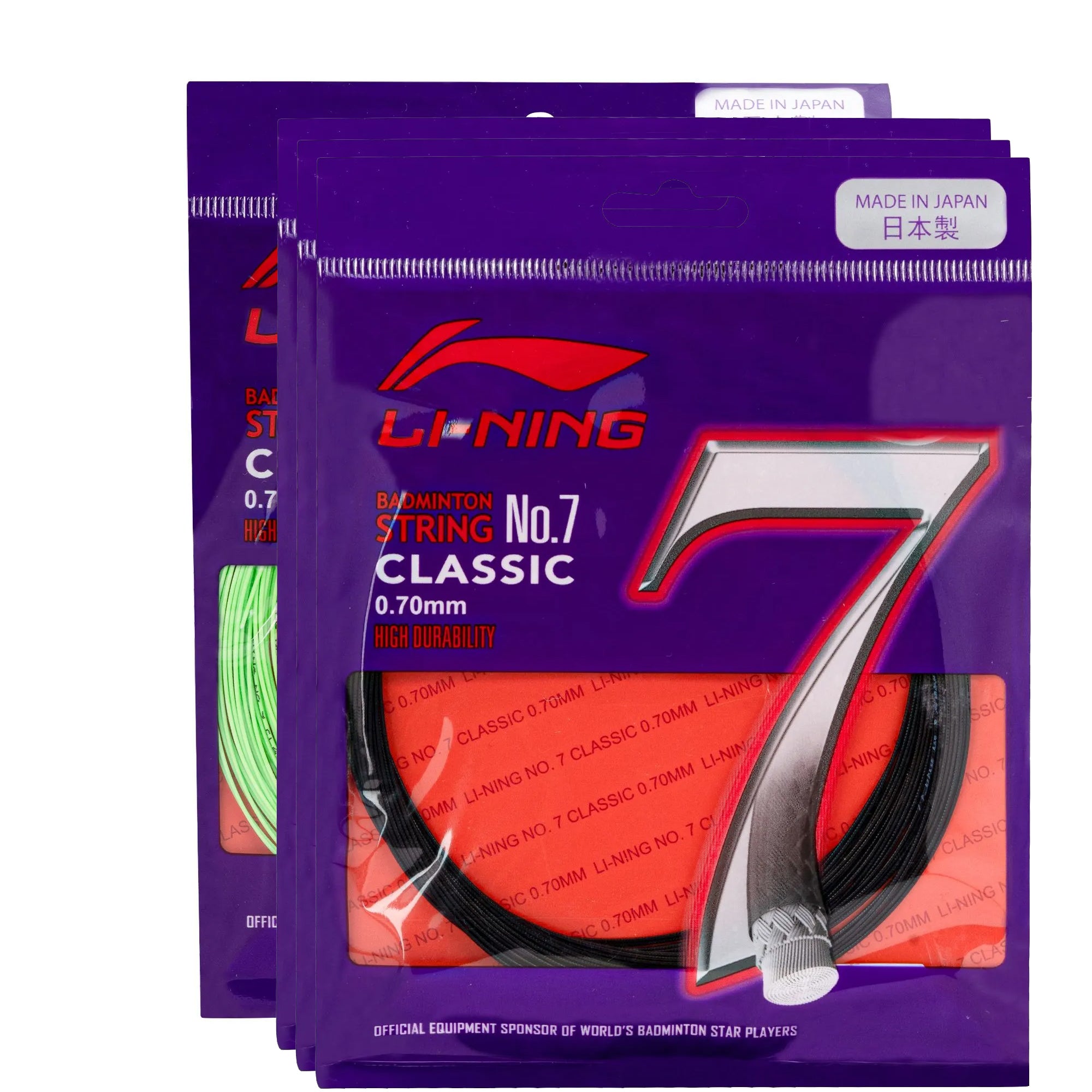 Li-Ning No 7 Classic Badminton String – Assorted Colors (Pack of 50 ...