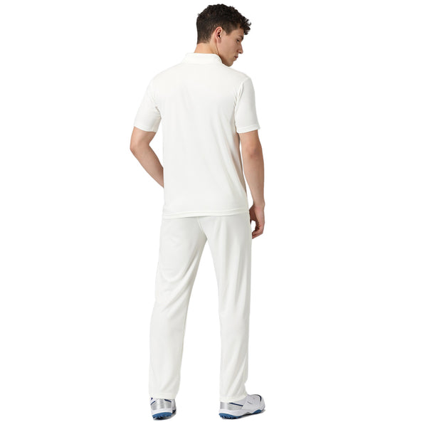 Prokick Elite Half Sleeves Cricket Jersey Set for Junior Players, T-Shirt with Trouser (Off White)
