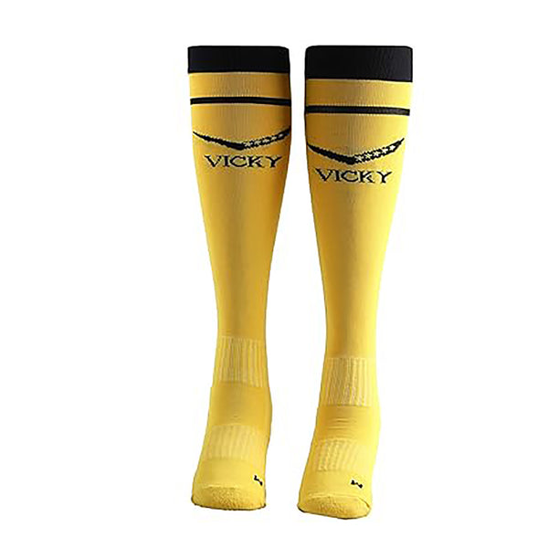 Vicky Stocking Junior Football Socks, Medium Size with Breathable Fabric, Cushioned Sole, Ankle Support, and Moisture-Wicking for Boys and Girls